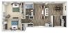 2 Bedroom 1 Bath Floor Plan 2 Bedroom 1 Bath Floor Plan at Columbia Uptown, Washington, DC